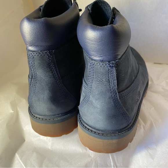 Timberland Premium Combat Boots DARK GRAY Nubuck Ankle Lace Up Boys 5 - Picture 7 of 7